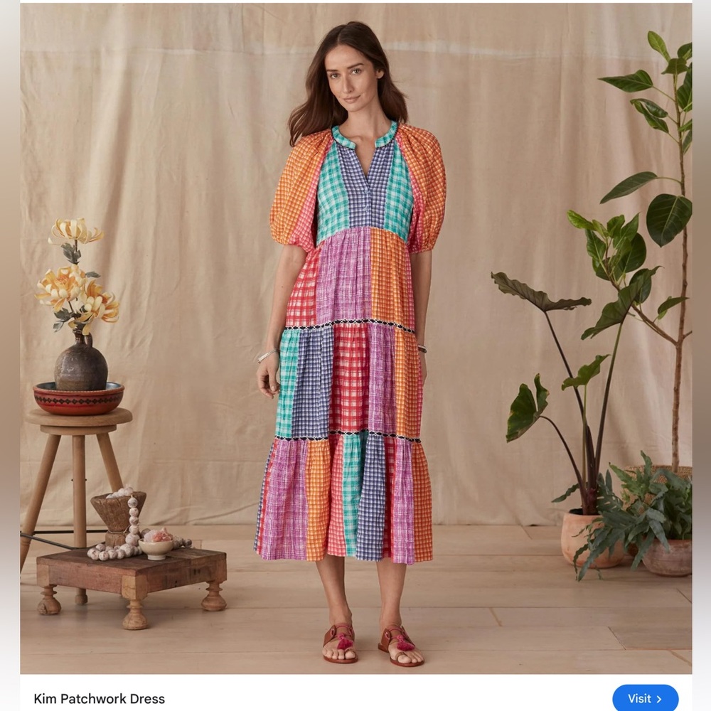 Anthropologie Conditions Apply Kim Patchwork dress